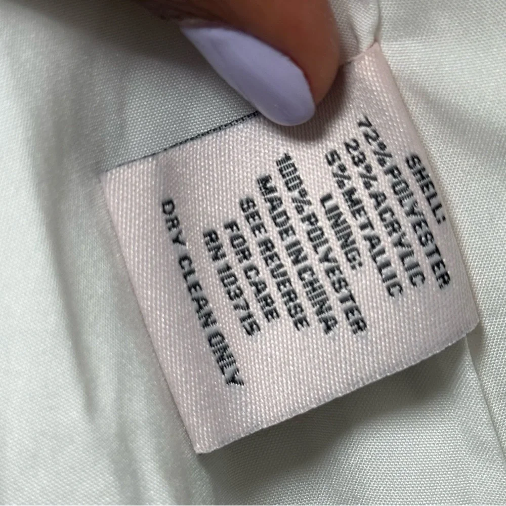 Nanette Lepore Cream Textured Tweed Statement Blazer | Coquette Coastal Grandma - Picture 11 of 16